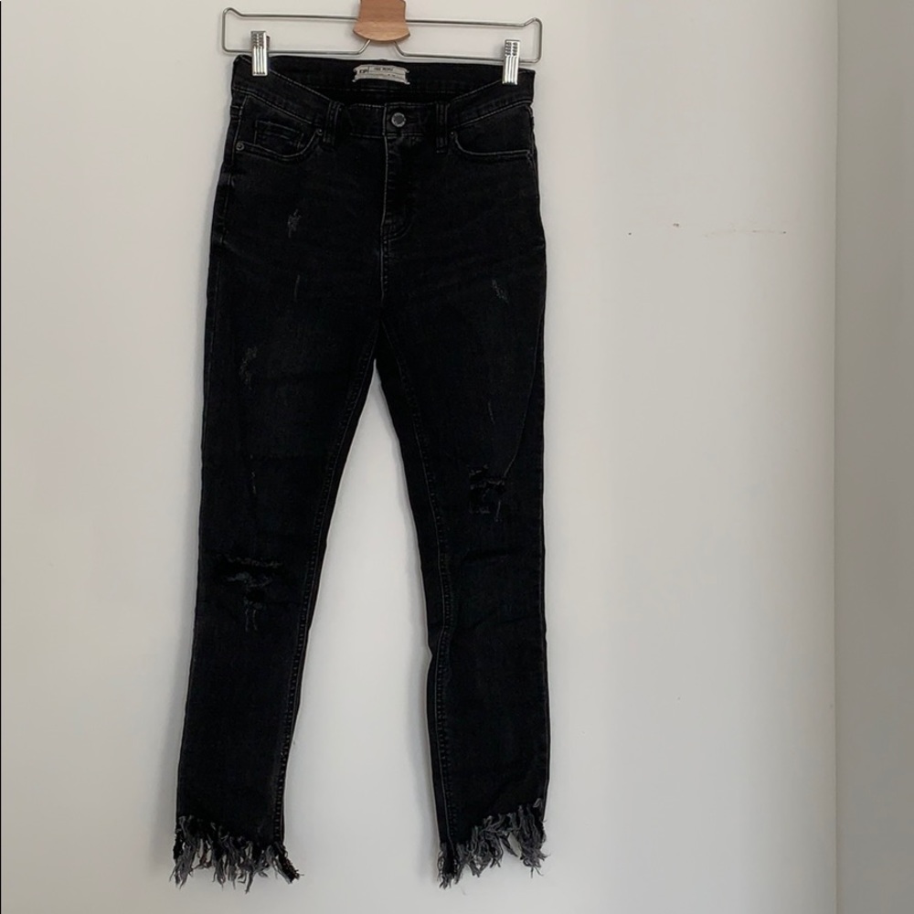 Free People Black Denim Jeggings